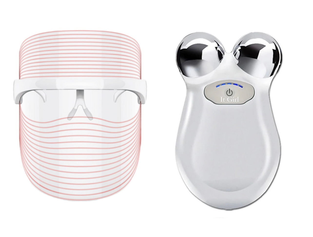 Bundle LED Light Mask + Mini Toning Device